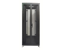 DSIT 19 Serverschrank mit perforierter Doppelfl�geltueren vorne und hinten BxTxH - Rack