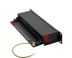 DSIT Patchpanel 10 12-fach STP CAT 6a