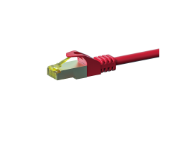 DSIT RJ45 Netzwerkkabel S/FTP PiMF mit CAT 7 Rohkabel Rot - Kabel - Netzwerk