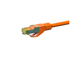 DSIT RJ45 Netzwerkkabel S/FTP PiMF mit CAT 7 Rohkabel Orange - Kabel - Netzwerk