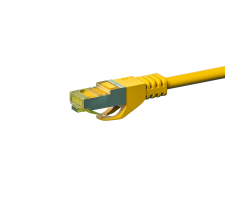 DSIT RJ45 Netzwerkkabel S/FTP PiMF mit CAT 7 Rohkabel Gelb - Kabel - Netzwerk