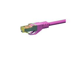 DSIT RJ45 Netzwerkkabel S/FTP PiMF mit CAT 7 Rohkabel Rosa - Kabel - Netzwerk