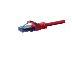 DSIT CAT6a Netzwerkkabel 100% Kupfer - U/UTP - - Rot - Netzwerk - CAT 6a