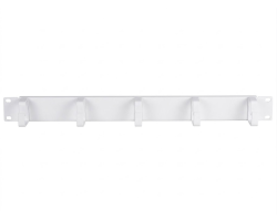 DSIT 19 Zoll Kabelf�hrungsleiste Metall weiss