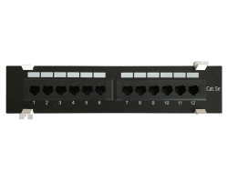 DSIT CAT 5e Wand Patchpanel 12-fach UTP - Zubeh�r Netzwerk - 12-Port