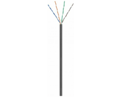 DSIT CAT6 Outdoor Netzwerkkabel, U/UTP, AWG 24/7 (Flexibel), 305 Meter, Schwarz, CCA