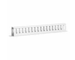 DSIT 19 Zoll Kabelf�hrungsleiste mit Abdeckung - weiss