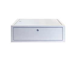 DSIT 3HE Wandschrank Wei� mit Metallt�r 185mm tief
