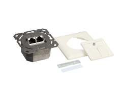 DSIT Dose Unterputz Vertikal Cat. 6/Class E zweifach geschirmt 2 x RJ45