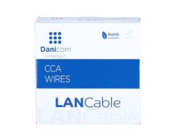 DSIT CAT5e F/UTP auf Spule gewickelt starr grau CCA - CAT 5e - UTP