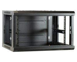 DSIT 6 HE Serverschrank Wandgeh�use mit Glastuer nicht vormontiert BxTxH 600 x 450