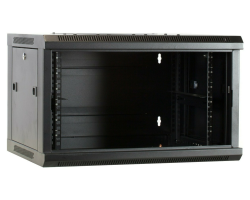 DSIT 6 HE Serverschrank Wandgeh�use mit Glastuer nicht vormontiert BxTxH 600 x 450