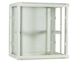 DSIT Serverschrank Wandgeh�use mit Glastuer Wei� BxTxH 600 x 450 - Wandgeh�use