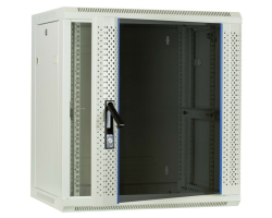 DSIT Serverschrank Wandgeh�use mit Glastuer Wei� BxTxH 600 x 450 - Wandgeh�use