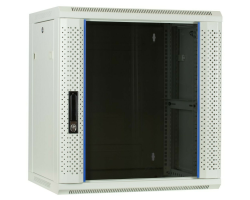 DSIT Serverschrank Wandgeh�use mit Glastuer Wei� BxTxH 600 x 450 - Wandgeh�use