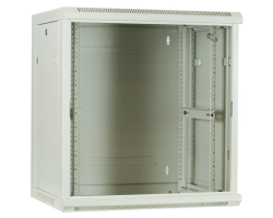 DSIT Serverschrank Wandgeh�use mit Glastuer Wei� BxTxH 600 x 450 - Wandgeh�use