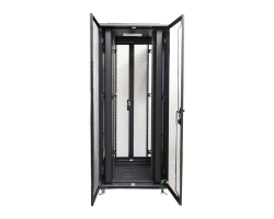 DSIT 19 Serverschrank mit perforierten Doppelfl�gelttueren BxTxH 800 x 1000 - Rack