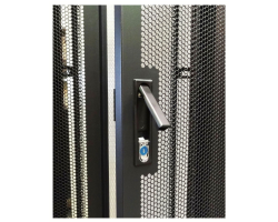 DSIT 19 Serverschrank mit perforierter Doppelfl�geltueren vorne und hinten BxTxH - Rack