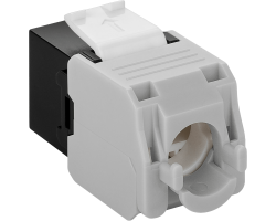 DSIT CAT6a UTP Keystone Netzwerkstecker - Toolless- Schwarz - Patch-Panel