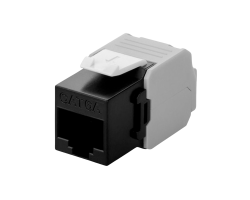 DSIT CAT6a UTP Keystone Netzwerkstecker - Toolless- Schwarz - Patch-Panel