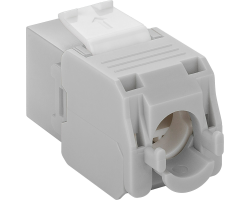 DSIT CAT6a UTP Keystone Netzwerkstecker - Toolless - Grau - Patch-Panel