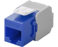DSIT CAT6a UTP Keystone Netzwerkstecker - Toolless - Blau