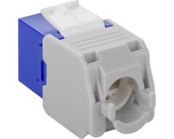 DSIT CAT6a UTP Keystone Netzwerkstecker - Toolless - Blau