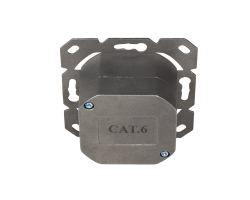 DSIT Dose Unterputz Vertikal Cat. 6 Class E zweifach geschirmt 2 x RJ45