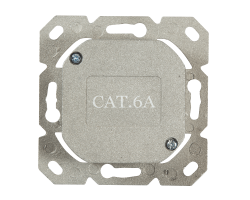DSIT Dose Unterputz Cat. 6a/Class E zweifach geschirmt 2 x RJ45