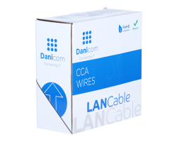 DSIT CAT6 U/UTP kabel op rol soepel grijs CCA DC-UTP6CCA50-GRY - Kabel - CAT 6