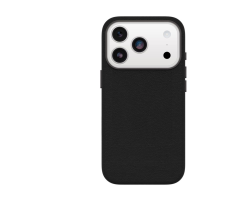 OtterBox Symmetry Series - Hintere Abdeckung f�r Mobiltelefon - MagSafe-Kompatibilit�t - Kaktusleder, Polyurethan - Noir Ash (schwarz)
