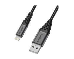 OtterBox Premium - Lightning-Kabel - USB mnnlich zu Lightning mnnlich - 2 m - Dark Ash Black - fr Apple iPad/iPhone/iPod (Lightning)