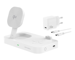 4smarts Qi2, Drinnen, AC, 5 V, Kabelloses Aufladen, 1,5 m, Wei�