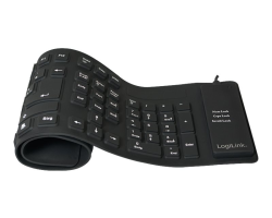 LogiLink ID0019A clavier USB QWERTZ Allemand Noir