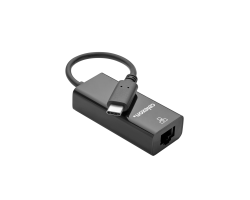 celexon USB-C auf Ethernet M/F Adapter schwarz - Adapter - Digital/Daten