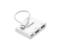 celexon USB-C auf HDMI - USB-A - M/F Multiport Adapter wei� - Adapter - Digital/Daten