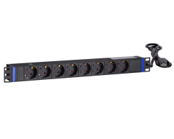 DSIT 19 inch 8 way power strip with C14 plug - Steckdosenleiste - 1,8 m