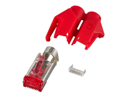 Hirose EFB Elektronik H7641.6-50 - RJ-45 - Rot - M�nnlich - Gerade - Cat6 - S/UTP (STP)