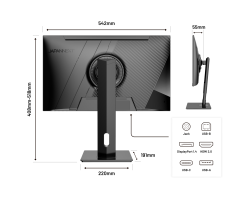 JAPANNEXT JN-IPS2380UHDR-C65W-HSP - 23.8 - Flachbildschirm (TFT/LCD) - 60,5 cm