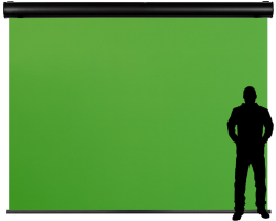 celexon Motor Chroma Key Green Screen - Leinwand
