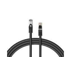 celexon CAT 6A Patchkabel - S/FTP schwarz - Kabel - Netzwerk