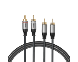 celexon 2x Cinch Stereo Audiokabel - Professional Line - Kabel - Audio/Multimedia