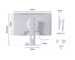 JAPANNEXT JN-I238FHD120F-HSP-W - 23.8 - Flachbildschirm (TFT/LCD) - 60,5 cm