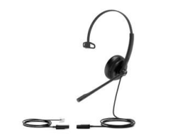 Yealink YHS34 Lite Mono Auricolare Cablato A Padiglione Ufficio Nero