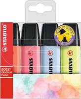 STABILO Boss Original Pastel marker 4 pc(s) Chisel tip Multicolour