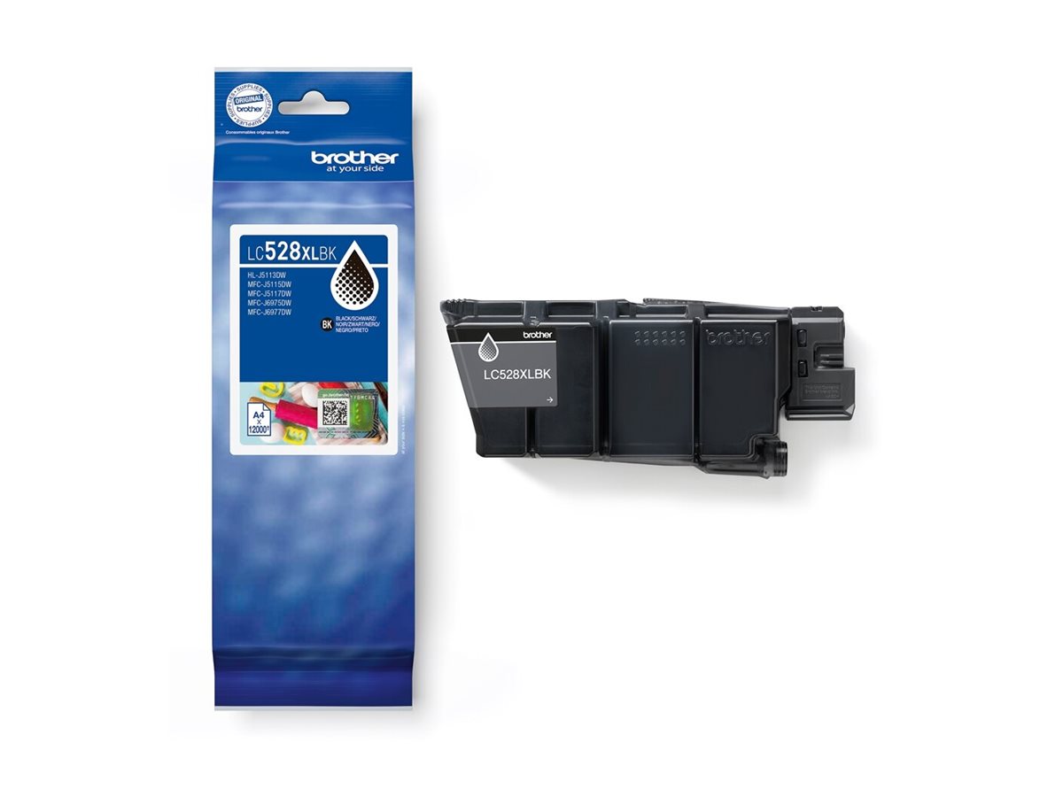 Brother LC528XLBK cartucho de tinta 1 pieza(s) Original Ultra High Yield Negro