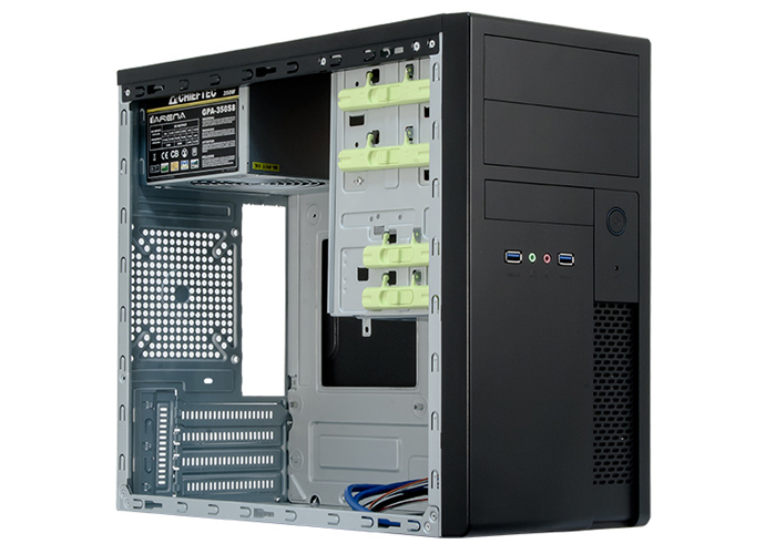 Chieftec XT-01B-350GPB unit centrale Mini Tower Noir 350 W