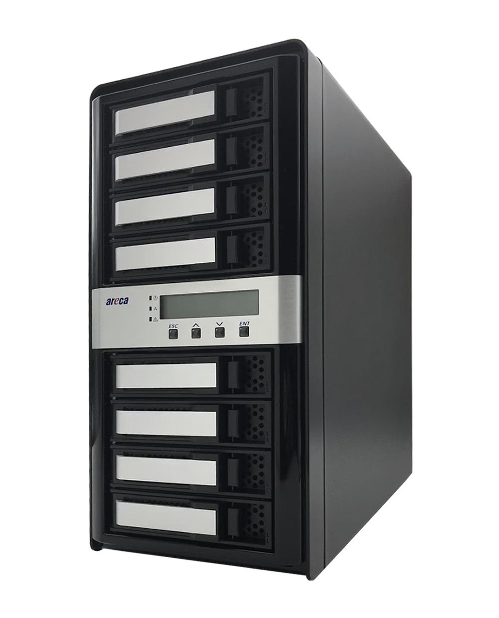 Areca ARC-8050T3U-8 servidor de almacenamiento Torre Ethernet Negro