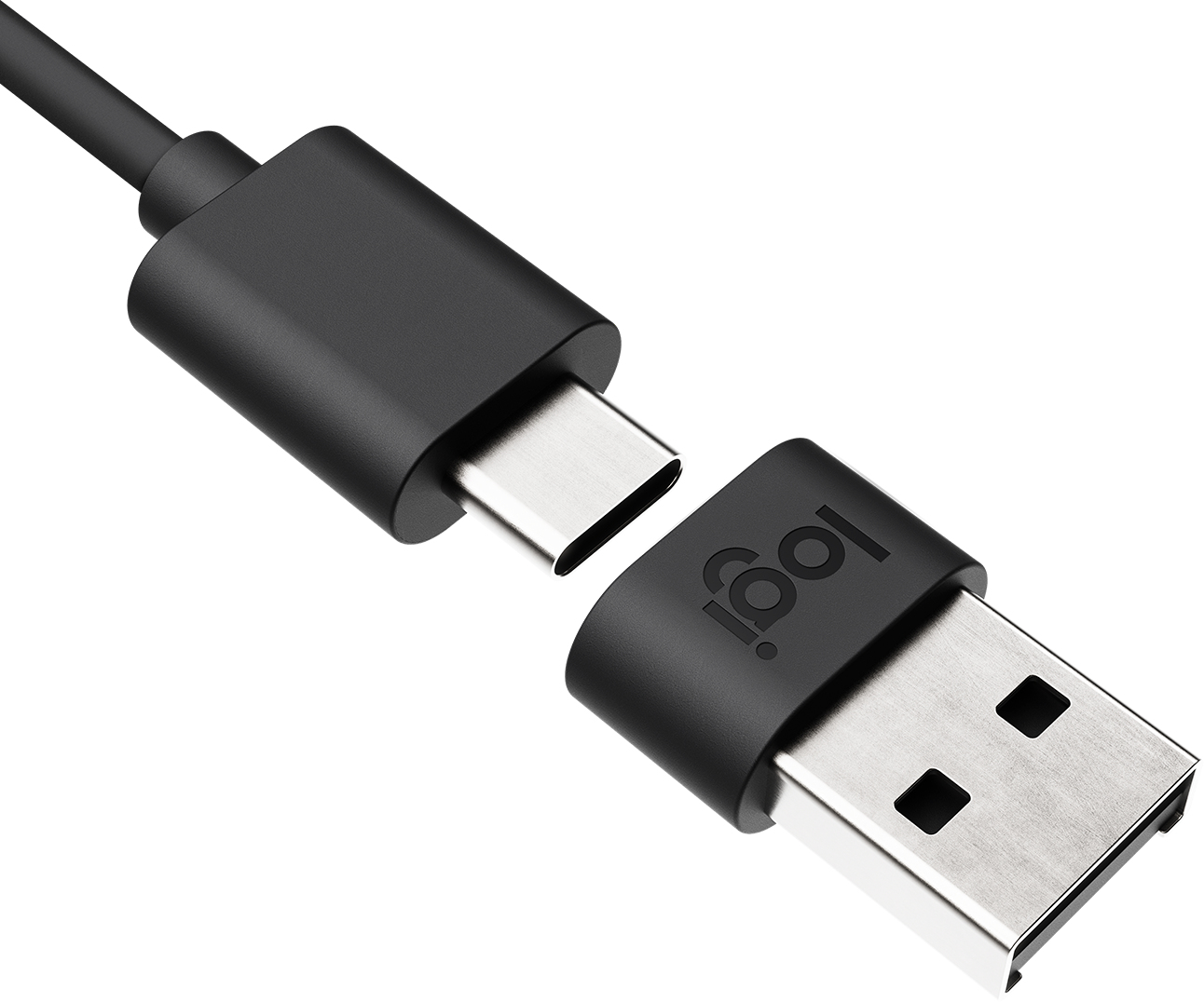 Logitech 989-000982 cambiador de gnero para cable USB C USB A Grafito