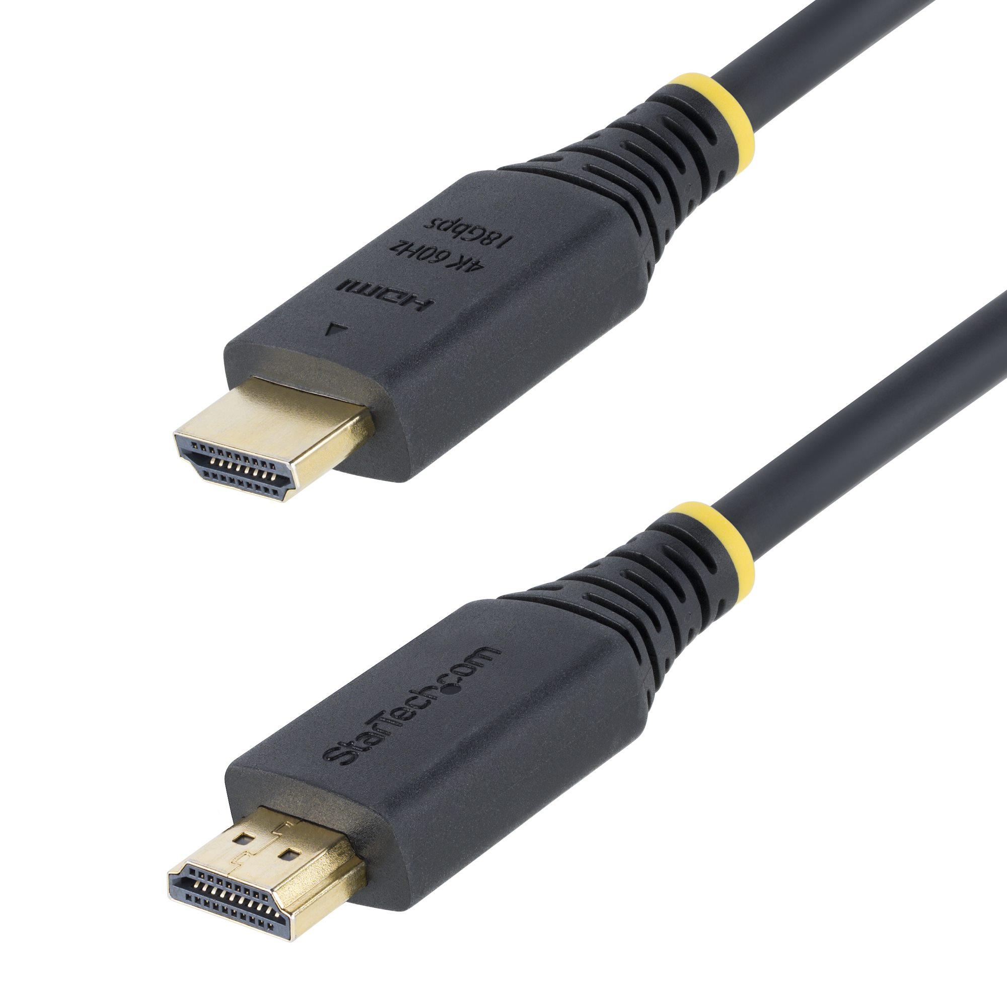 StarTech.com C�ble HDMI Haut D�bit Certifi� Premium de 2,4m, 4K 60 Hz/1440p 144 Hz, HDR10/HDCP 2.2/ARC, 18 Gbps, C�ble UHD HDMI 2.0 pour T�l�viseur/Moniteur/�cran, Gaine en TPE
